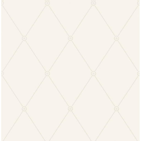 Cole & Son LARGE GEORGIAN ROPE TRELLIS IVORY Wallpaper