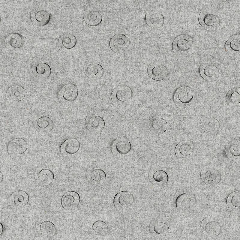 Schumacher Curlicue Grey Fabric