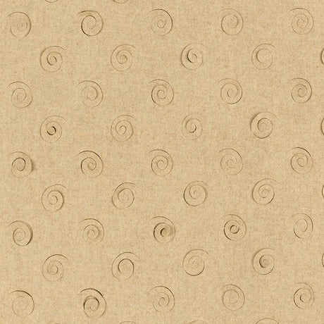 Schumacher Curlicue Camel Fabric