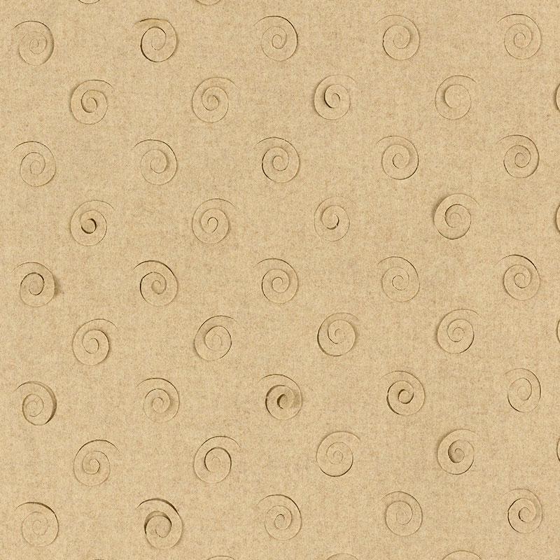 Schumacher Curlicue Camel Fabric