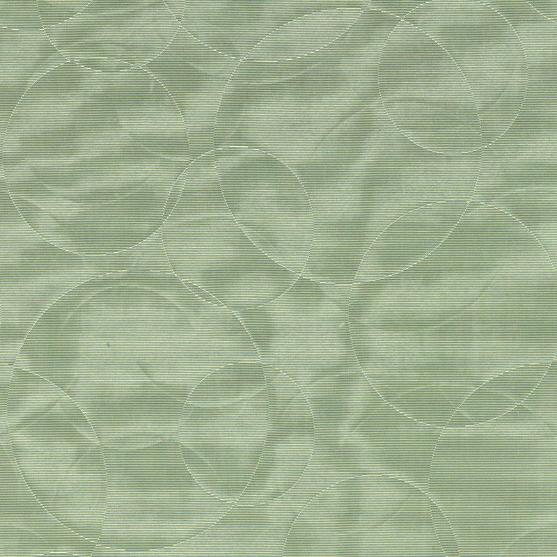Schumacher Effervescence Moir Aqua Fabric