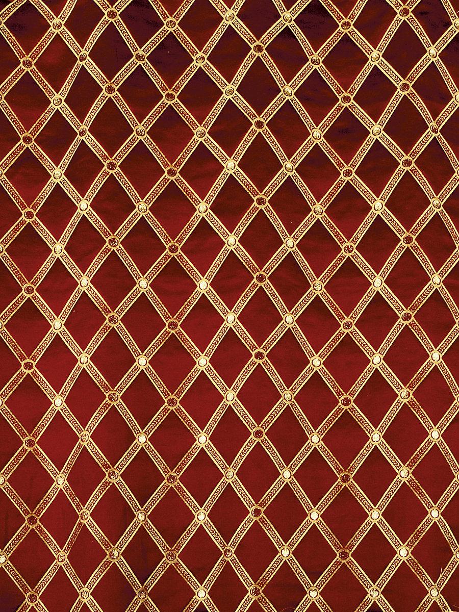 Scalamandre Reale Diamond Cherry Gold Fabric