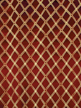 Scalamandre Reale Diamond Cherry Gold Fabric