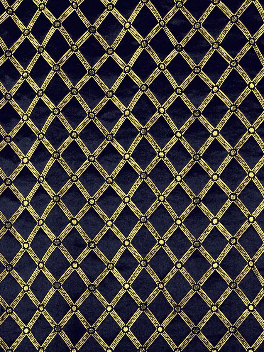 Scalamandre Reale Diamond Midnight Fabric