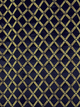 Scalamandre Reale Diamond Midnight Fabric