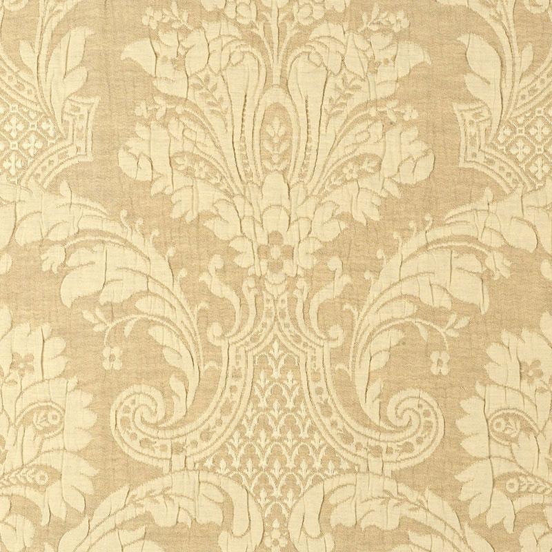 Schumacher Genoa Damask Antelope Fabric