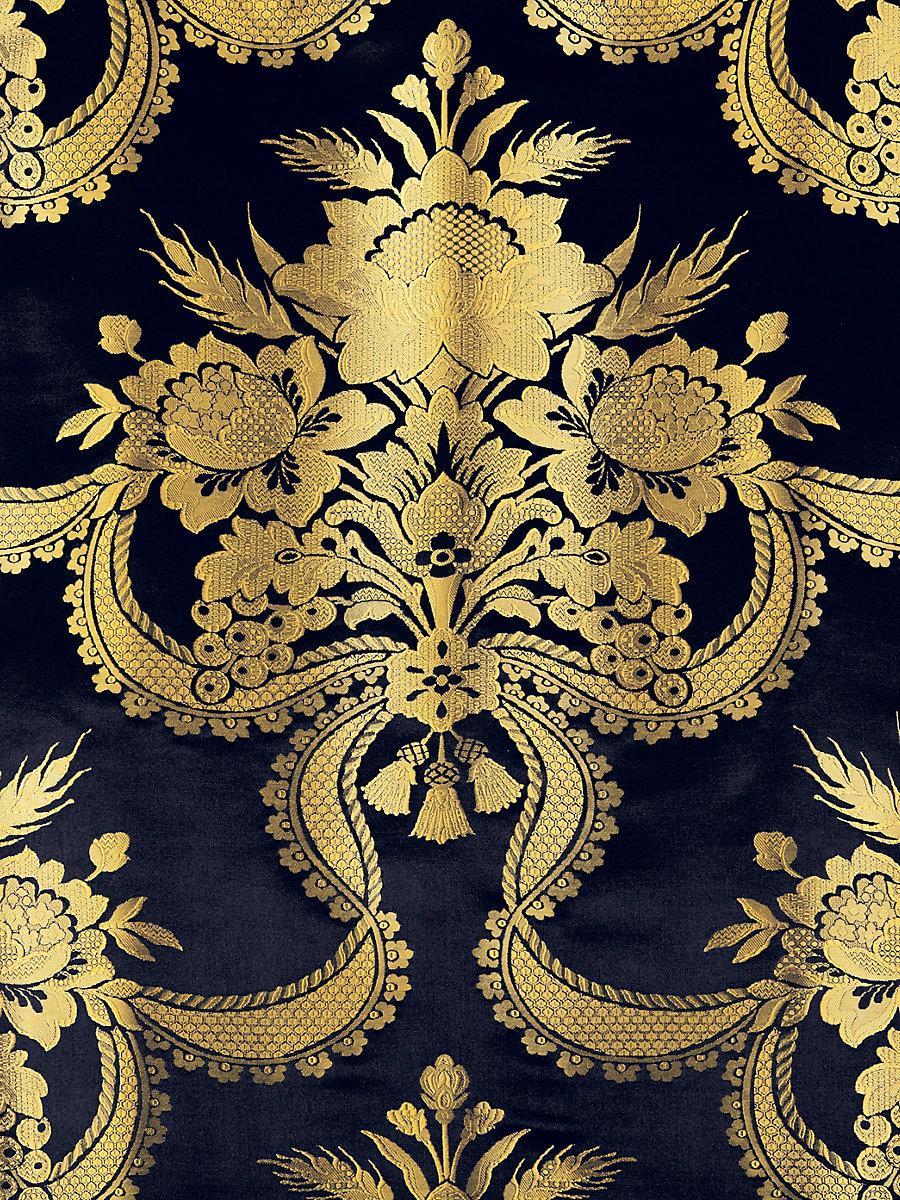 Scalamandre Reale Nastri Midnight Fabric
