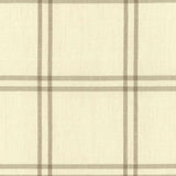 Schumacher Luberon Plaid Greige Fabric
