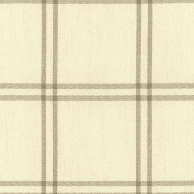 Schumacher Luberon Plaid Greige Fabric