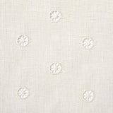 Schumacher Olivia Sheer Embroidery Eggshell Fabric
