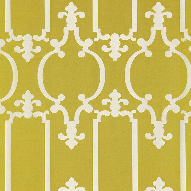 Schumacher Ornamental Silk Spring Fabric