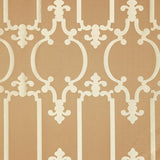 Schumacher Ornamental Silk Taupe Fabric