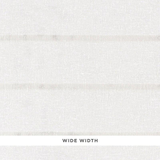 Schumacher Sophia Sheer Stripe Snow Fabric