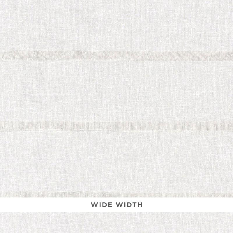 Schumacher Sophia Sheer Stripe Snow Fabric