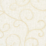 Schumacher Adia Sheer Embroidery Cream Fabric