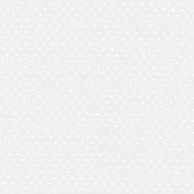 Schumacher Rosabel Dot Sheer White Fabric