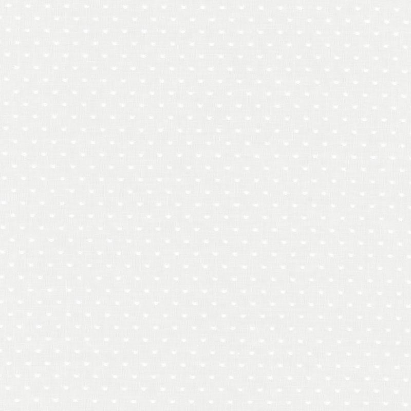 Schumacher Rosabel Dot Sheer White Fabric