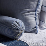 Schumacher Wellfleet Ticking Stripe Pacific Fabric