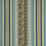 Lee Jofa DALLOL STRIPE TEAL/BROWN Upholstery Fabric
