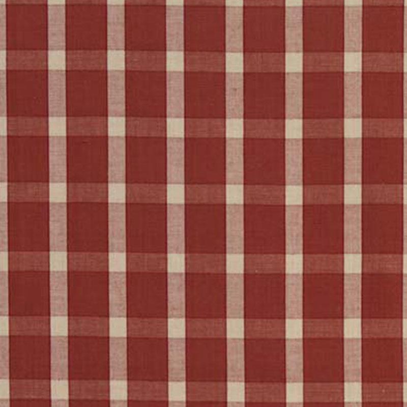 Schumacher Portsmith Check Berry Fabric