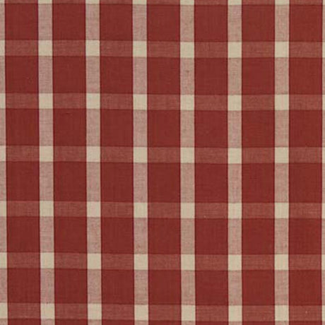 Schumacher Portsmith Check Berry Fabric