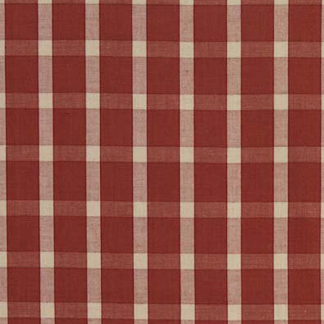 Schumacher Portsmith Check Berry Fabric