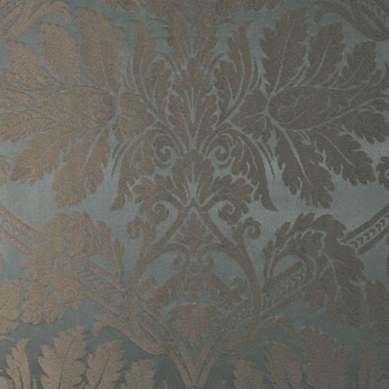 Schumacher Luciano Silk Damask Azurro Fabric