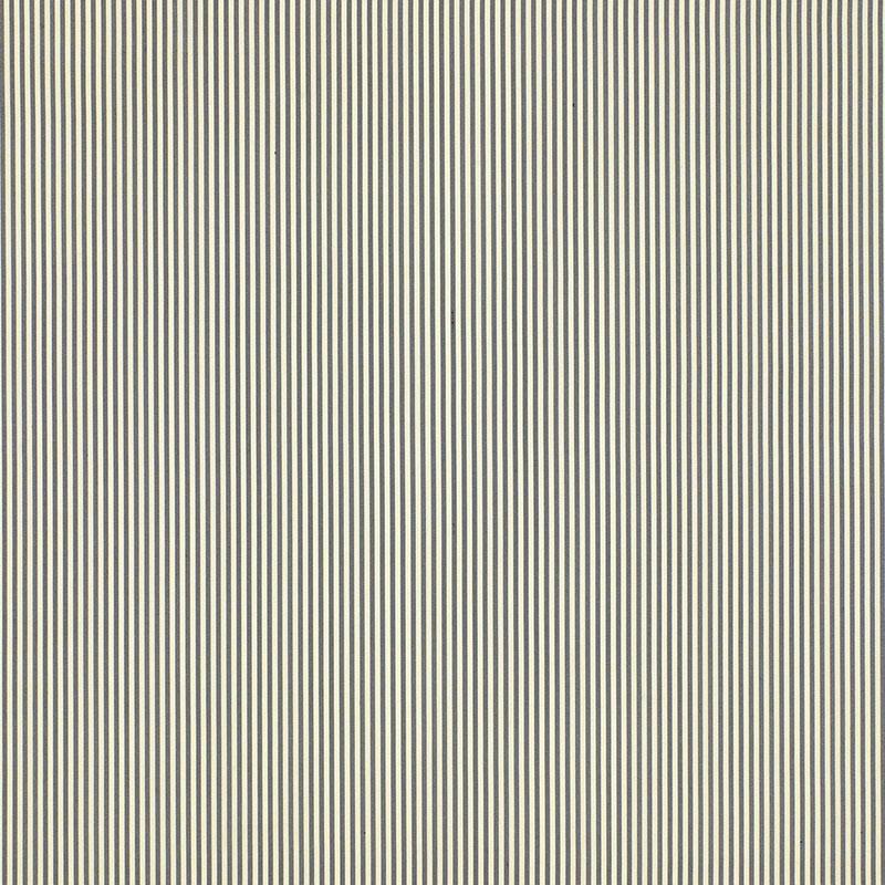 Schumacher Charee Silk Stripe Black & White Fabric