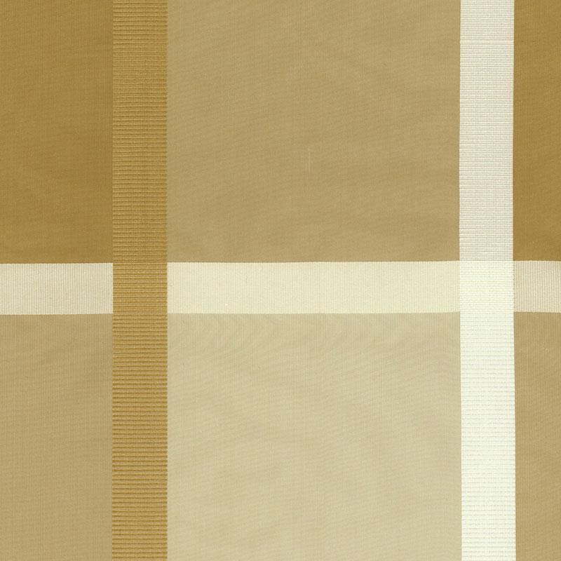 Schumacher Surat Silk Plaid Champagne Fabric
