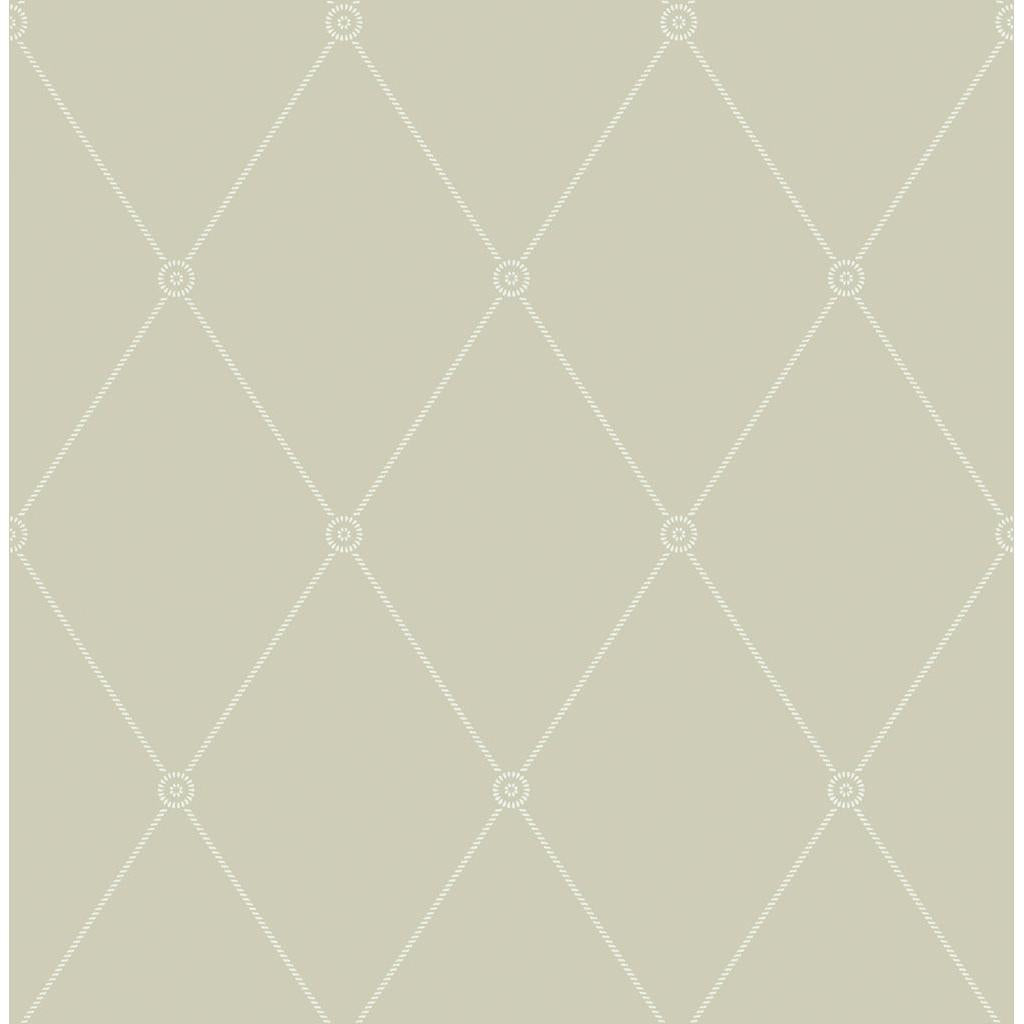 Cole & Son LARGE GEORGIAN ROPE TRELLIS OLIVE Wallpaper