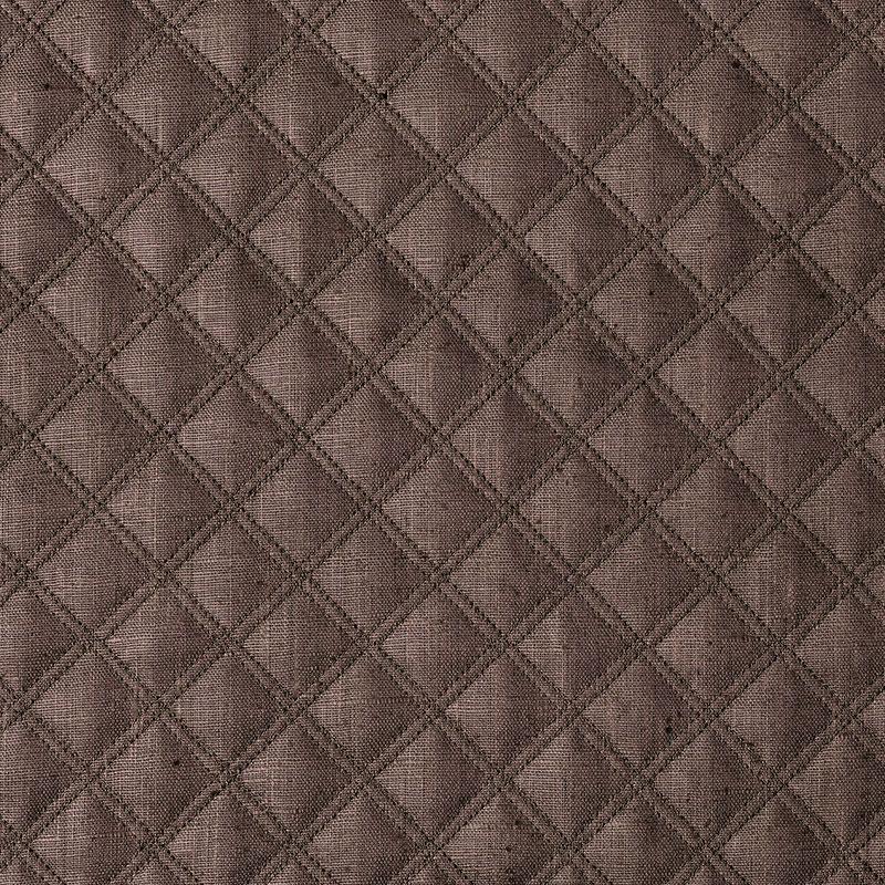 Schumacher Thayer Matelass Linen Espresso Fabric