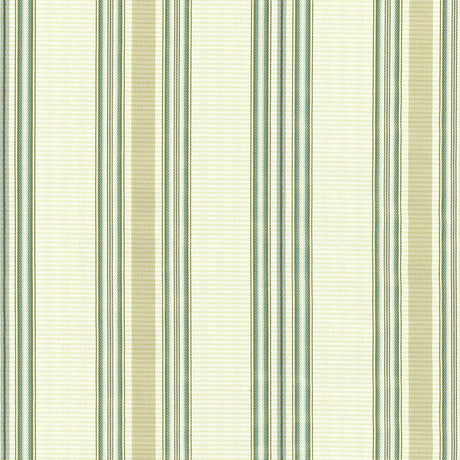 Schumacher Biella Silk Stripe Aqua Fabric