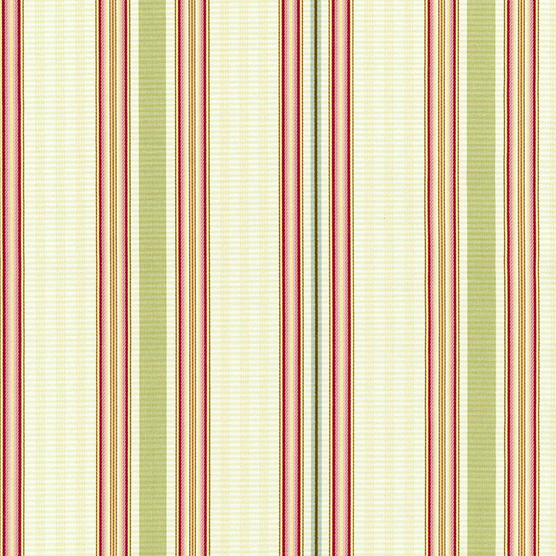 Schumacher Biella Silk Stripe Berry Fabric