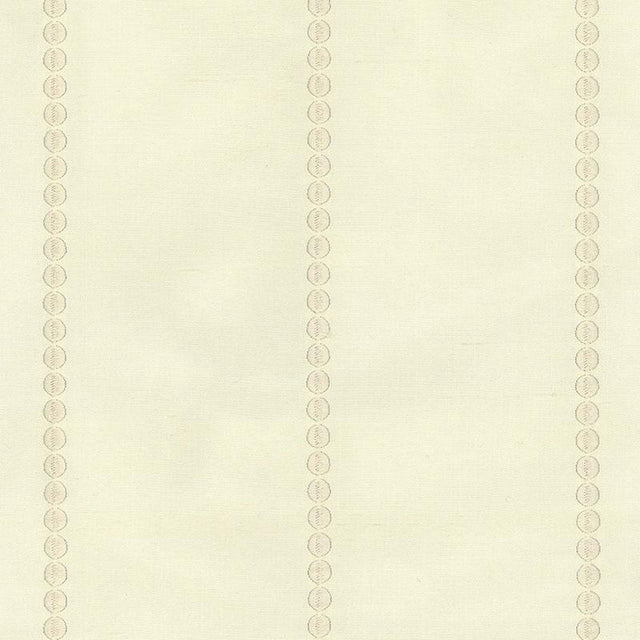 Schumacher Gabrielle Embroidery Limestone Fabric