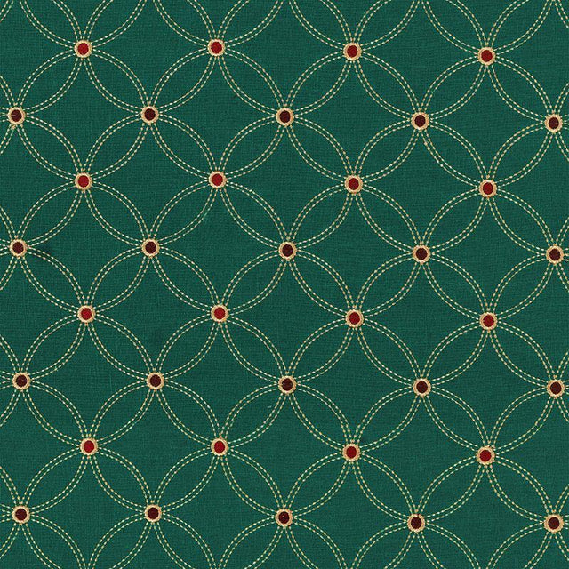 Schumacher Nexus Embroidery Smoky Teal Fabric