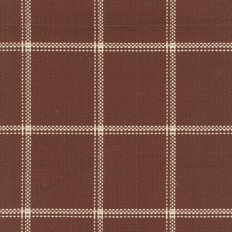 Schumacher Woodland Plaid Bark Fabric