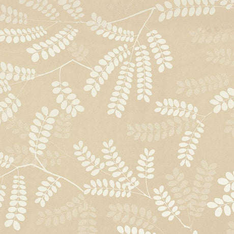 Schumacher Locust Leaves Sand Fabric