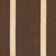 Schumacher Leather Stripe Cocoa Fabric