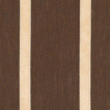 Schumacher Leather Stripe Cocoa Fabric