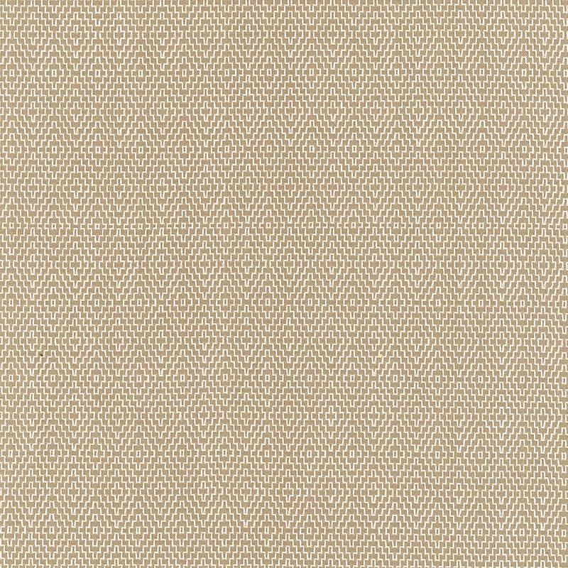 Schumacher Hampton Court Diamond Flax Fabric