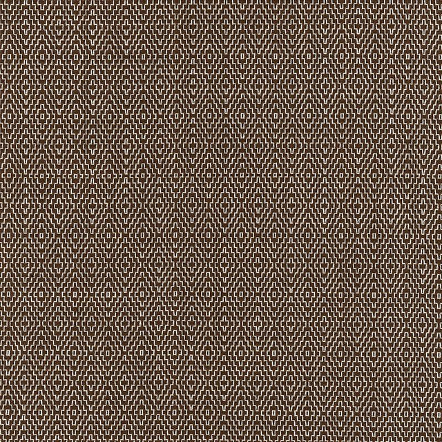 Schumacher Hampton Court Diamond Chocolate Fabric
