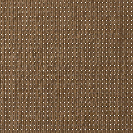 Schumacher Dotted Silk Weave Mocha Fabric