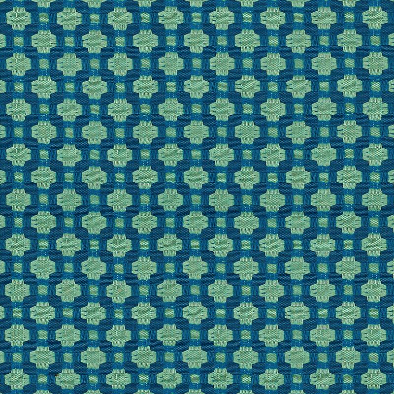 Schumacher Betwixt Peacock/Seaglass Fabric
