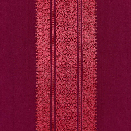 Schumacher Saree Stripe Mulberry Fabric