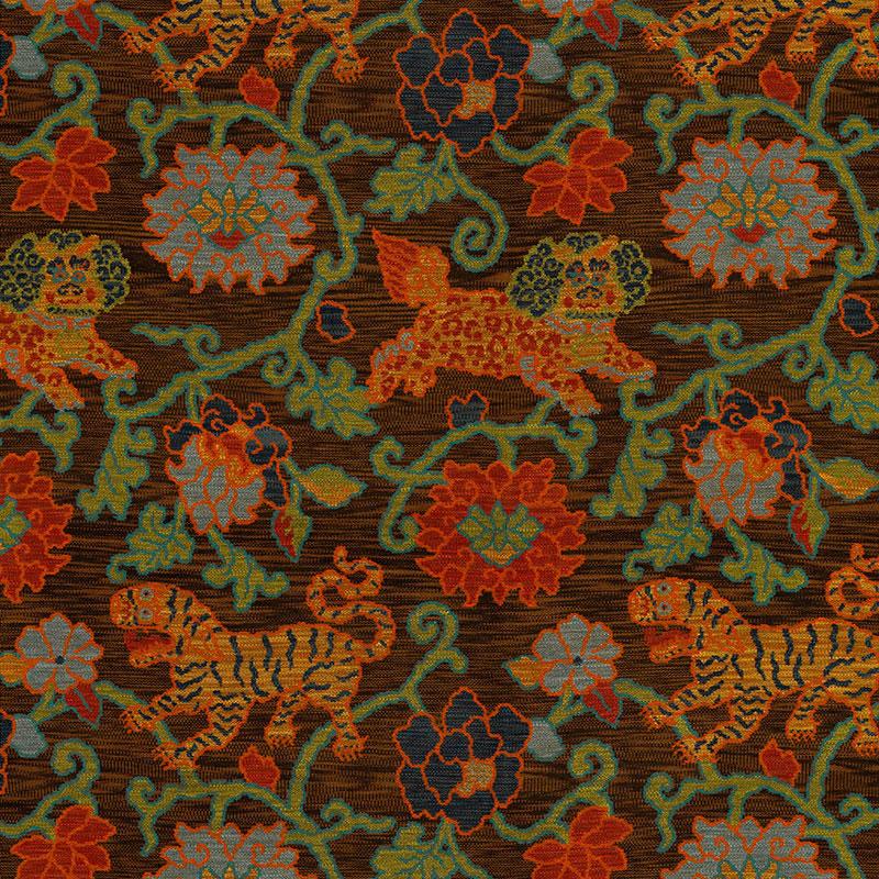 Schumacher Khotan Weave Sable Fabric