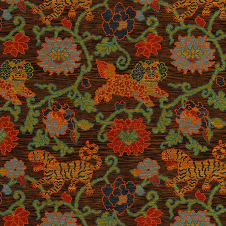 Schumacher Khotan Weave Sable Fabric