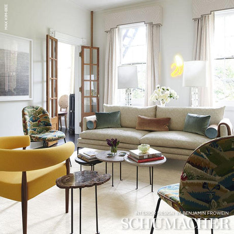 Schumacher Venetian Silk Velvet Bellini Fabric