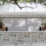 Schumacher Anshun Paprika & Blue Fabric