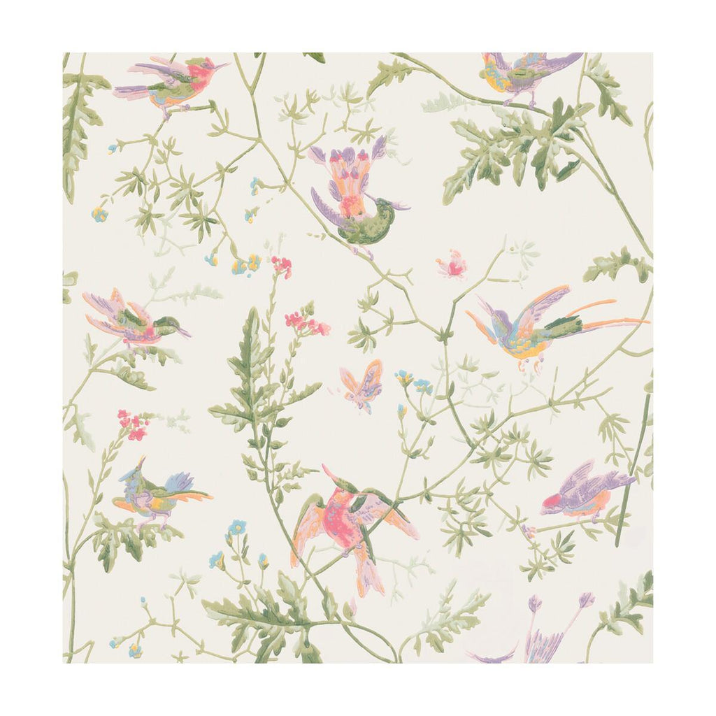 Cole & Son HUMMINGBIRDS SOFT MULTI-COLOUR Wallpaper