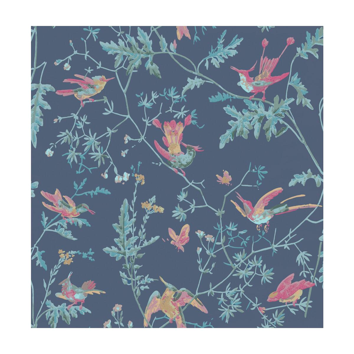Cole & Son Hummingbirds Indigo Multi-Colour Wallpaper